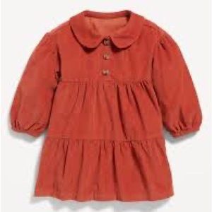 $10 ADD ON Old Navy Baby NWOT Long Sleeve‎ Button Front Corduroy Dress 3-6M fall